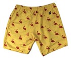 Neff Mens Facets Yellow Flamingo Hot Tub Shorts Swim Trunks Nwt L  Xl