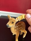 Steiff Fawn Deer  Wool 5 Inches Tall - Vintage Plush Toy  1950s  Made In Germany