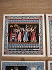 Vintage Greek Roman Kitchen Tile Trivet Wall Decor Set Of 4 Hermes poseidon Etc