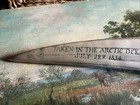 Scrimshaw Replica Walrus Tusk P  Aixle   The Ship Nolan   Artic Ocean Taken 1834