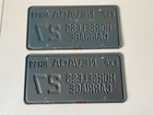 Rare Nos 1959 Nevada Horseless Carriage License Plate Plates Pair Original