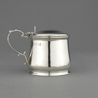 Antique Georgian Solid Sterling Silver Mustard Pot - Rundell   Bridge - Lon 1827