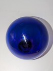 Vintage Japanese Glass Fishing Float Hand Blown Buoy Ball 3    Deep Cobalt Blue