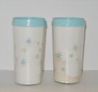 Vtg Atomic Starburst Plastic Tumblers Made Usa Mcm Insulated 