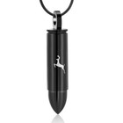 Deer Urn Necklace For Ashes Bullet Container Urn Keepsake Holder For Pet Human