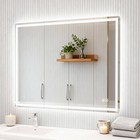 Led Mirror For Bathroom  Anti-fog Lighted Wall Mounted Mirror Frameless 42  x30 