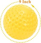12 Pack Green Dimpled Baseballs  9-inch Pitching Machine Baseballs For Hand-eye