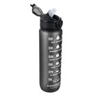 Bpa Free1l 32oz Water Bottle With Straw Sport Water Bottle Motivational Drinking