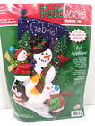 Dimensions Christmas Felt Applique Holiday Stocking Kit  Snowman Fun 8146