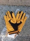 Noble Equine Mens Xl Outrider Synthetic Suede Riding   Work Gloves Black Tan