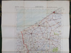 Very Early Ww1 Bef Map  ostend   race To The Sea    Yser Bridgehead  Ypres Etc