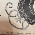 1947 Simplicity Transfer Embroidery Pattern Peplum Belt Skirt