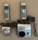 Panasonic Kx-tg1032s Cordless Phone Wanswering Machine And 2 Handsets