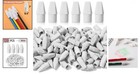 120 Pack White Pencil Top Erasers - Latex-free  Smudge-free For Clean Erasing