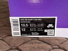 Nike Sb Dunk Low White Gum Men s Us Shoe Size 10 5 Cd2563-101 New Black Brown
