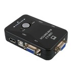 Dual 2-port Usb Vga Kvm Switch Box Mouse Keyboard Monitor Sharing Computer Pc C