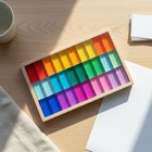 30 Pieces Rainbow Acrylic Blocks High Clarity Rainbow Crystal Blocks