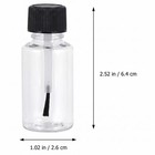 4 Pcs 20ml Empty Refillable Nail Polish Bottles Transparent Glass Nail Varnis   