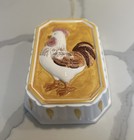 Vintage-style Ceramic Chicken Mold Wall Hanging Country Farmhouse Kitchen Decor