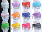Dancer Wear Belly Dance Hip Scarf Wrap Belt Dancer Skirt Costume Coin Dance Wrap