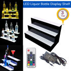 24 Inch 3 Step Led Lighted Liquor Bottle Display Illuminated With Remote Control