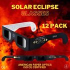12 Pack New 2024 Solar Eclipse Glasses -us Seller- Iso ce Certified Safe