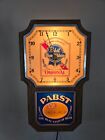 Vintage Pabst Blue Ribbon  the Real Taste Of Beer  Light-up Clock - Read