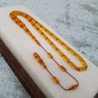 Islamic Prayer Bakelite Fire  Amber Rosary 12x4 8mm 33 Beads tasbih handmade