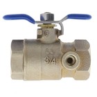 Aqualine Brass Ball Valve W  Test Port
