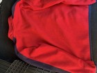 Vintage Nautica Jeans Men s Full Zip Fleece Jacket Red blue Navy Trim Size L 