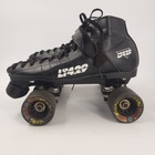 Vintage Labeda Lt429 Roller Skates Size 8 Black W  Wicked To The Max 62mm Wheels