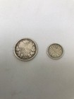 1858 Canada 20 Cents   1891 Canada 5 Cents Coins
