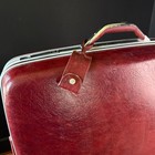 Vintage 1980s Red Samsonite Suitcase Large Case Wheels Pull Hard Luggage A b 