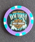 Harley Davidson Daytona Beach Poker Chip New Teddy Mores s Shark Logo