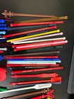 Huge Vintage Lot Of About 65 Cocktail Bar Drink Stirrers Swizzle Sticks