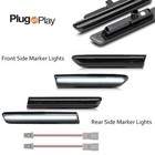 4x White Led Smoke Front Rear Side Marker Light For 07-08 Acura Tl  type S Only 