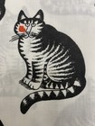 Vintage B  Kliban The Cat Flat Sheet 65 x 94  Red Lipstick