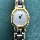 Vintage Pulsar Watch Women 16mm Y150-5870 Gold Silver Tone New Battery 6 25 