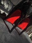Christian Louboutin Black Patent Leather Round Toe Pumps Red Sole Us 8 M  38 5 