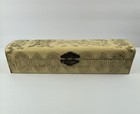Antique Celluloid Necktie Storage Box Ivory Lt Green Interior 1880 s Victorian