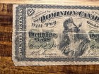 T2  Canada 1870 25 Cent Banknote  Several Holes  Prompt Shipping