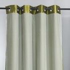 2 Panels Double Layered Curtains With White Sheer Tulle  Grommet Drapes
