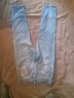 Men s Straight Leg Light Wash Blue Denim Jeans  Solid Pattern Regular Fit