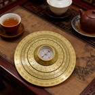 Mini Feng Shui Luo Pan Compass  Solid Brass Portable Bagua Compass With Rotating