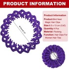 Bird Nest Magic Hair Clip  Hairs Maker Ponytail Holder  4 Pack  Purple 