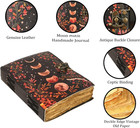 Blank Spell Book Of Shadows Journal With Lock Clasp Vintage Handmade Leather Jou