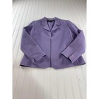Linda Allard Ellen Tracy Vintage 100  Wool Blazer Jacket Purple Lilac Sz 6
