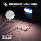 Egwaser Book Reading Light  Portable Usb Rechargeable Led Clip On Blue 