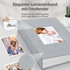 Photo Album 4x6-300 Photos Linen Cover Photo Books With 300 Horizontal Pocket   