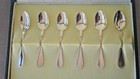 Lot Of 6 Marked Lucini 800 Silver Small Mini Spoon - 50g